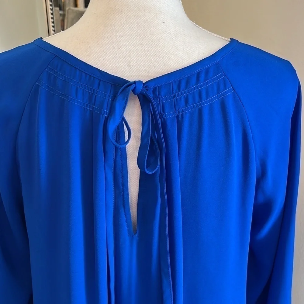 Banana Republic Blue Puff Sleeve Tunic Size Small